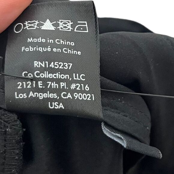 Co Essentials Cigarette Trousers Black Women’s Size XS Cropped Stretch Crepe Pan - Picture 11 of 12